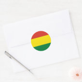 Sticker Rond Drapeau bolivien (Enveloppe)