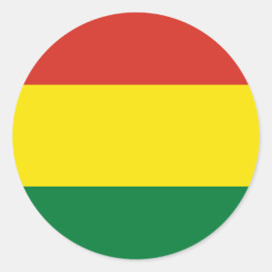 Sticker Rond Drapeau bolivien