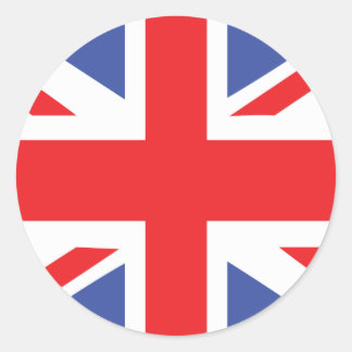 Sticker Rond drapeau britannique