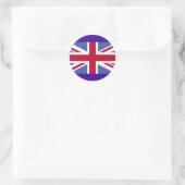 STICKER ROND DRAPEAU BRITANNIQUE (Sac)