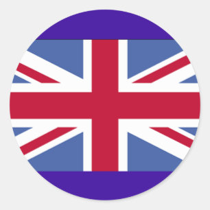 STICKER ROND DRAPEAU BRITANNIQUE