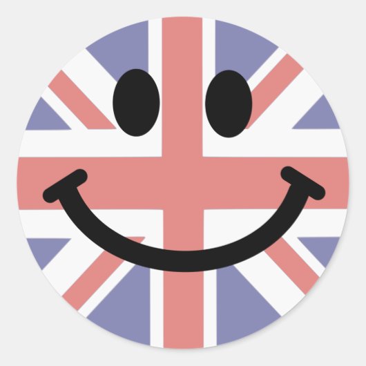 Sticker Rond Drapeau britannique (Devant)