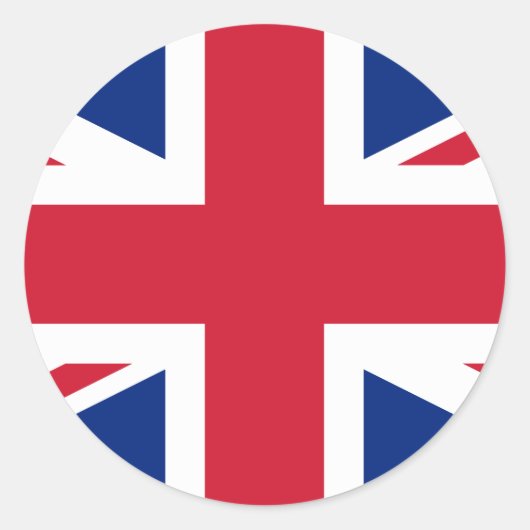 Sticker Rond Drapeau britannique (Devant)