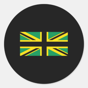Sticker Rond Drapeau britannique Jamaïque Union Jack Jamaïque
