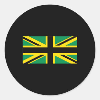 Sticker Rond Drapeau britannique Jamaïque Union Jack Jamaïque