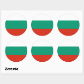 Sticker Rond Drapeau bulgare, Drapeau de Bulgarie (Feuille)