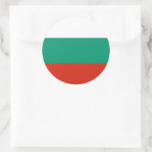Sticker Rond Drapeau bulgare, Drapeau de Bulgarie (Sac)