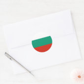 Sticker Rond Drapeau Bulgarie (Enveloppe)
