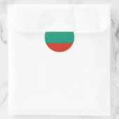 Sticker Rond Drapeau Bulgarie (Sac)