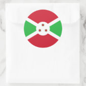 Sticker Rond Drapeau burundais, Drapeau du Burundi (Sac)