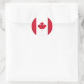 Sticker Rond Drapeau Canada (Sac)