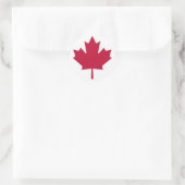 Sticker Rond Drapeau canadien (Sac)