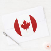 Sticker Rond Drapeau canadien, drapeau du Canada (Enveloppe)