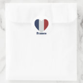 Sticker Rond Drapeau cardiaque France (Sac)