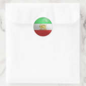 Sticker Rond Drapeau circulaire Iran Perse (Sac)