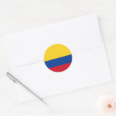Sticker Rond Drapeau Colombie (Enveloppe)