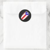 Sticker Rond Drapeau Conga Porto Rico (Sac)