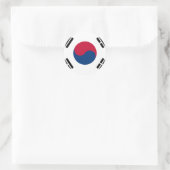 Sticker Rond Drapeau Corée du Sud 대 한 민 국 (Sac)