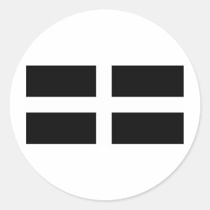 STICKER ROND DRAPEAU CORNOUAILLAIS