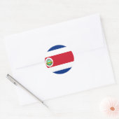 Sticker Rond Drapeau Costa Rica (Enveloppe)