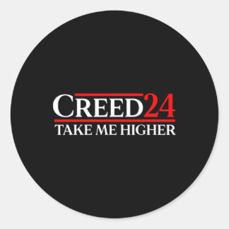 Sticker Rond Drapeau Creed 24 Take Me Higher Usa Amérique 