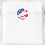 Sticker Rond Drapeau Crimson Howl (Sac)