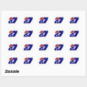 Sticker Rond Drapeau CS27 (Feuille)