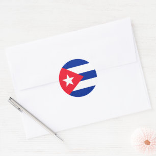 Sticker Rond Drapeau Cuba