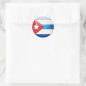 Sticker Rond Drapeau cubain 2.0 (Sac)
