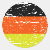 STICKER ROND DRAPEAU D'ALLEMAGNE (Devant)