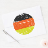 STICKER ROND DRAPEAU D'ALLEMAGNE (Enveloppe)