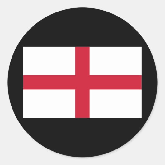 Sticker Rond Drapeau d'Angleterre (Devant)