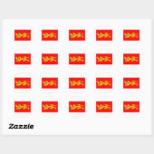 Sticker Rond Drapeau d'Aquitaine (Feuille)