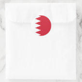Sticker Rond Drapeau de Bahreïn (Sac)