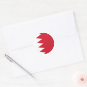 Sticker Rond Drapeau de Bahreïn (Enveloppe)