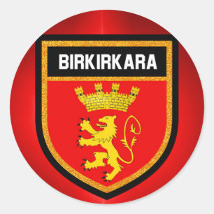 Sticker Rond Drapeau de Birkirkara