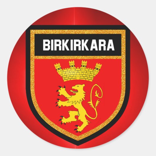Sticker Rond Drapeau de Birkirkara (Devant)