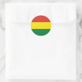 Sticker Rond Drapeau de Bolivie (Sac)