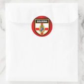Sticker Rond Drapeau de Bologne (Sac)