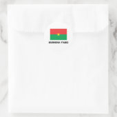 Sticker Rond Drapeau de Burkina Faso (Sac)