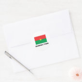 Sticker Rond Drapeau de Burkina Faso (Enveloppe)