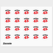 Sticker Rond Drapeau de carte Suisse (Feuille)