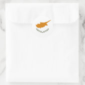 Sticker Rond Drapeau de Chypre (Sac)
