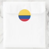 Sticker Rond Drapeau de Colombie (Sac)