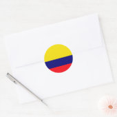 Sticker Rond Drapeau de Colombie (Enveloppe)