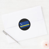 Sticker Rond Drapeau de Curaçao (Enveloppe)