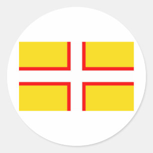 Sticker Rond Drapeau de Dorset