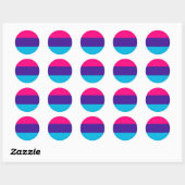 Sticker Rond Drapeau de fierté androgyne (Feuille)