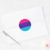 Sticker Rond Drapeau de fierté androgyne (Enveloppe)