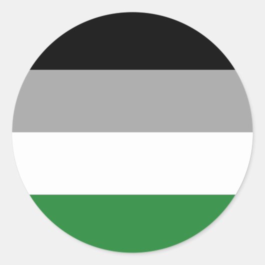 Sticker Rond Drapeau de fierté androphile (Devant)